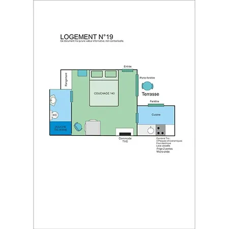 T1 N°19 Apartment *